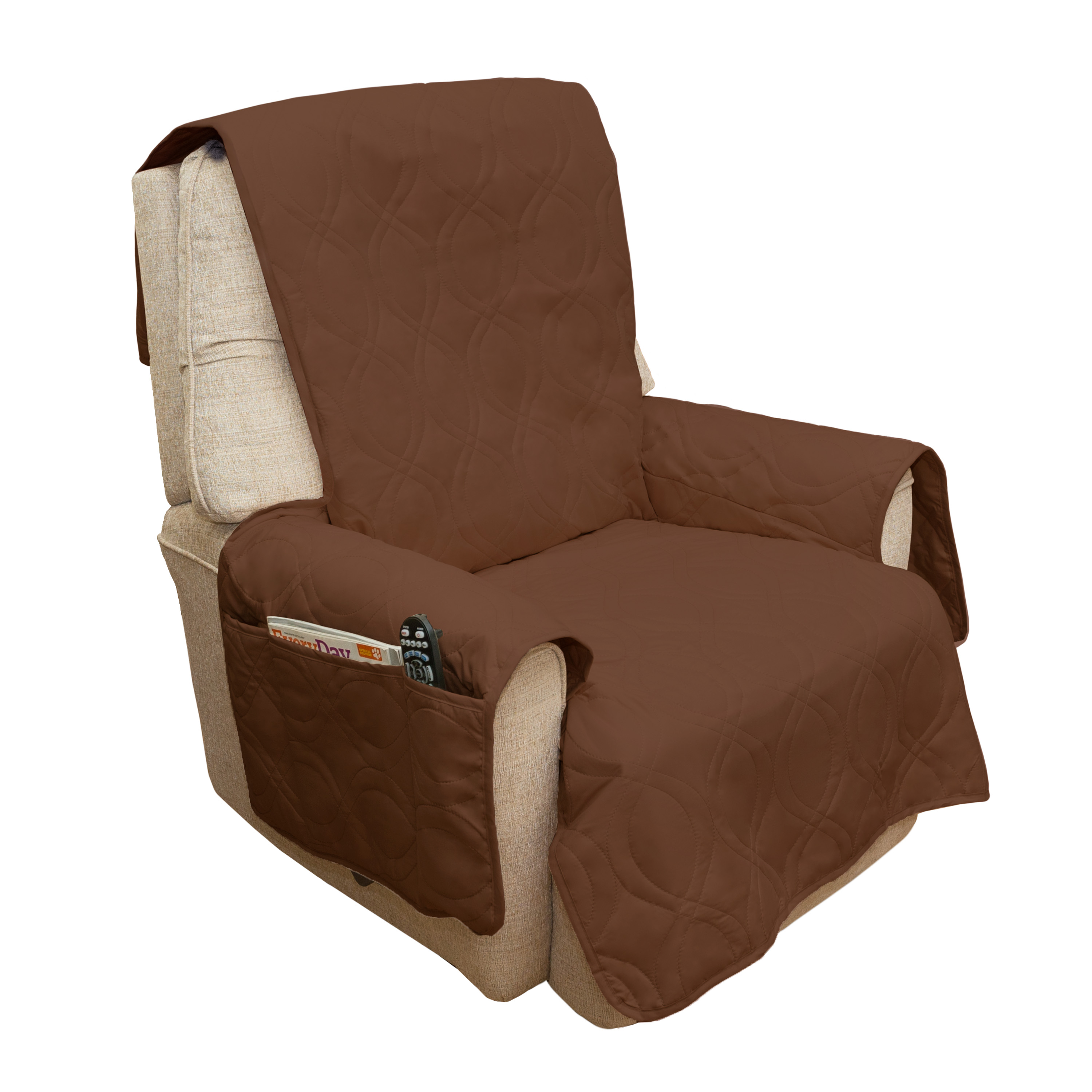Recliner Chair Covers, Reversible Recliner Cover with Elastic