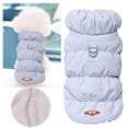 thumbnail image 1 of Pet Puffer Vest, Dog Cat Fleece Vest, Winter Warm Windproof Pet Jacket with Harness Hole and Buckle, Cold Weather Dog Coat for Small Medium Dogs Cats, 1 of 9