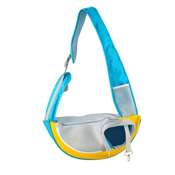 Pet Puppy Carrier S/L Outdoor Travel Dog Shoulder Bag Portable Breathable Mesh Pets Dogs Cats Bags Tote Pouch Carring Supplies (Blue,S)