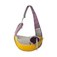 thumbnail image 1 of Pet Puppy Carrier S/L Outdoor Travel Dog Shoulder Bag Portable Breathable Mesh Pets Dogs Cats Bags Tote Pouch Carring Supplies (PURPLE,L), 1 of 7