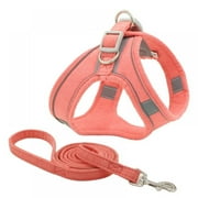 Pet Puppy Dog Safety Harness No Pull Padded Dog Leash Collar Chest with Reflective Dog Leash for Small Dog