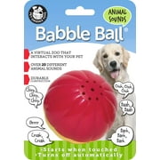 Pet Qwerks Animal Sounds Babble Ball Dog Toy, Large