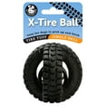 thumbnail image 1 of Pet Qwerks Jingle X- Tire Ball Dog Toy, Small - Rugged Tires with a Jingle Ball in The Center, Interactive Toys That Make Noise, 1 of 2