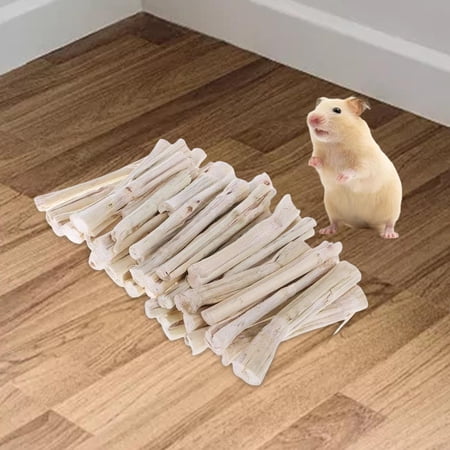 Pet Rabbit Chew Toys, Bite, Wood, Playing, Cleaning, Sweet, Snacks, Hamster Molar Toys, for Small Animals, Chinchillas, Rabbit Guinea Pigs Bunny