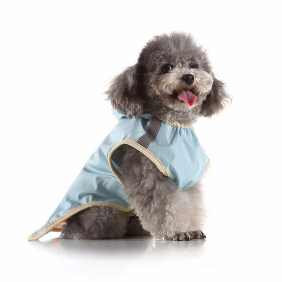Pet Raincoat Pet Clothes Raincoat Dog Reflective Large Golden Big Blue