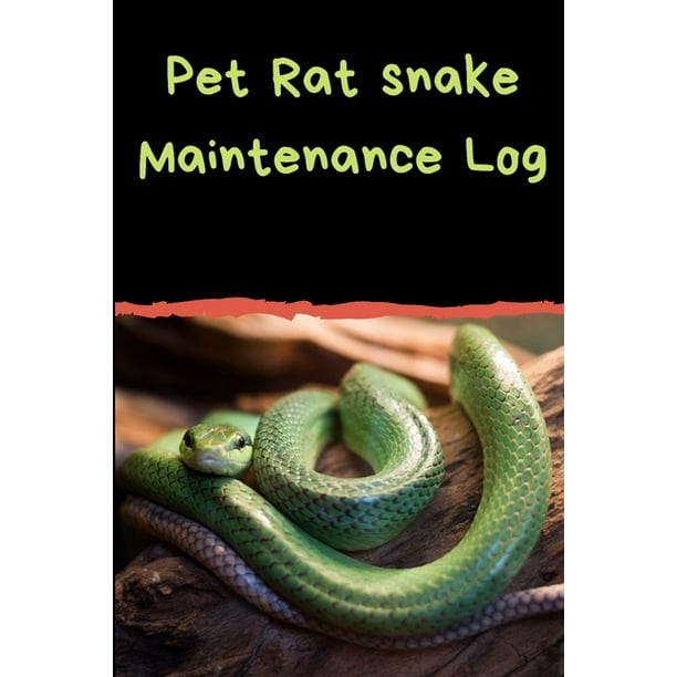 Pet Rat Snake Maintenance Log Customized Easy to Use, Daily Pet Snake
