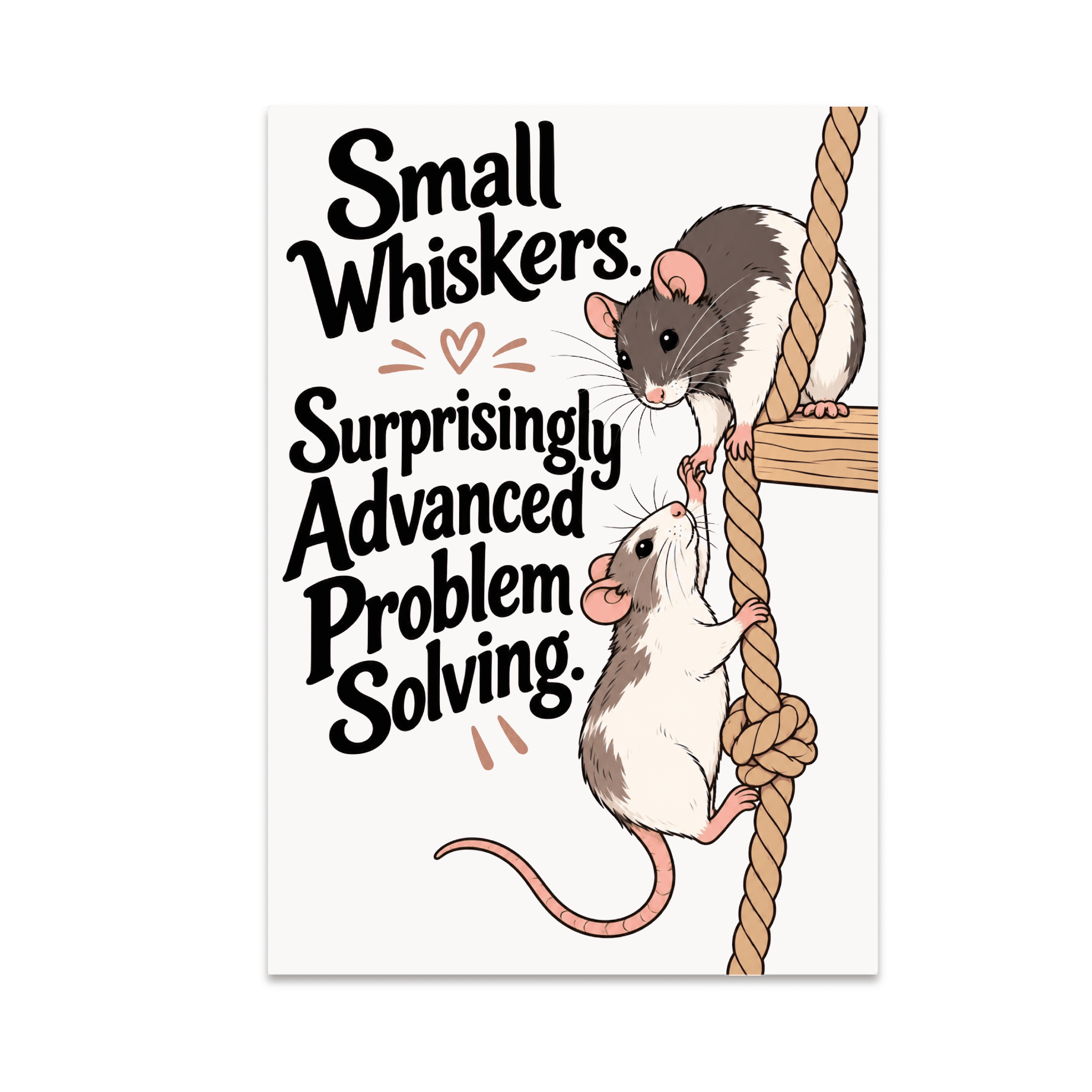 Pet Rats - Small Whiskers Advanced Problem Solving - 13x19 Poster Print ...