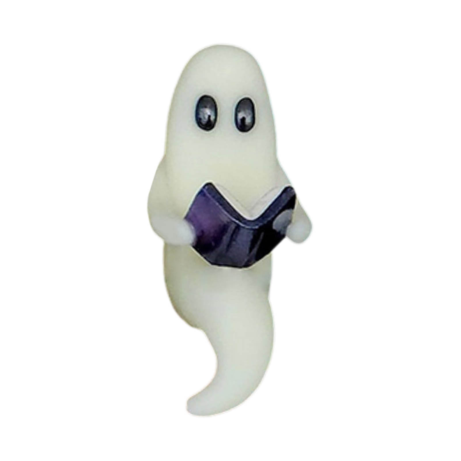 Pet Reading A Book Miniature Shelf Sitter Figurine Decoration Cute Glow