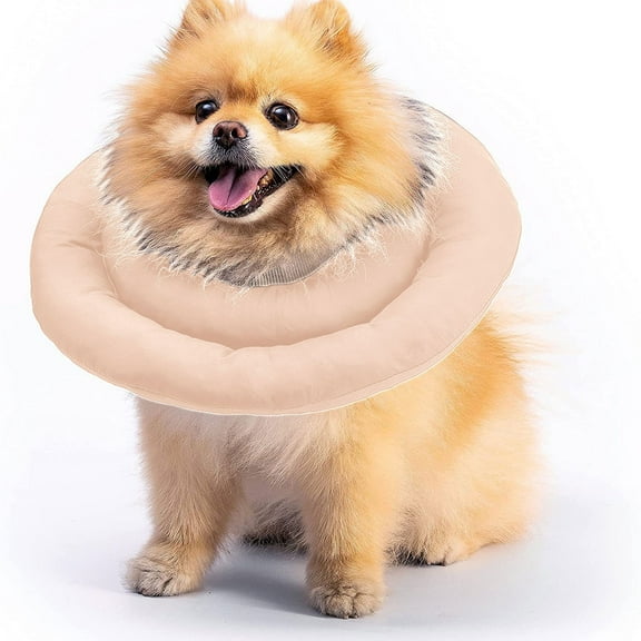 Pet Recovery Collar Soft for Dogs Cats 360° Protection Nylon Material Adjustable Strap Breed Friendly for Frenchies Pugs to Prevent Licking Wounding