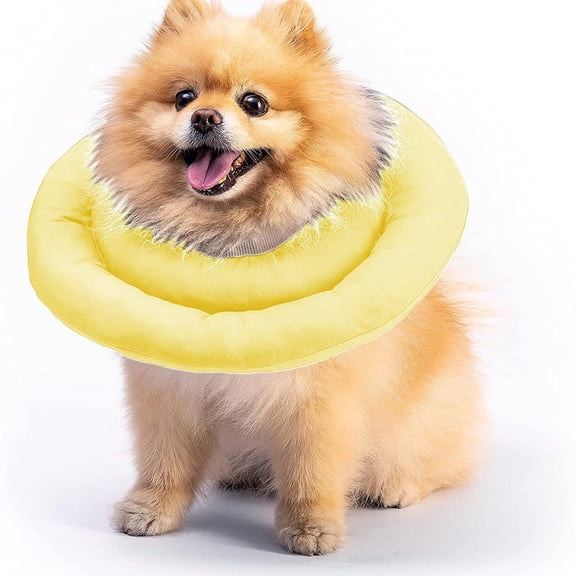 Pet Recovery Collar Soft for Dogs Cats 360° Protection Nylon Material Adjustable Strap Breed Friendly for Frenchies Pugs to Prevent Licking Wounding