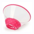 thumbnail image 1 of Pet Recovery Dog Cones Cat Cones After Surgery Adjustable Breathable Dog Cone Collar Soft Plastic Puppy Elizabethan E-Collar (Pink,M), 1 of 7