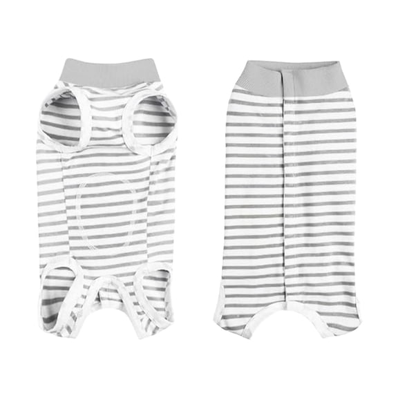 Pet Recovery Outfit for Small & Medium Dogs and Cats - Post- Alternative to E-Collar with Comfortable Body Suit for Postoperative Care and Safe Confinement