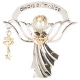 thumbnail image 1 of Pet Remember Beside Angel Silver Tone 3 inch Zinc Alloy Metal Figurine, 1 of 1