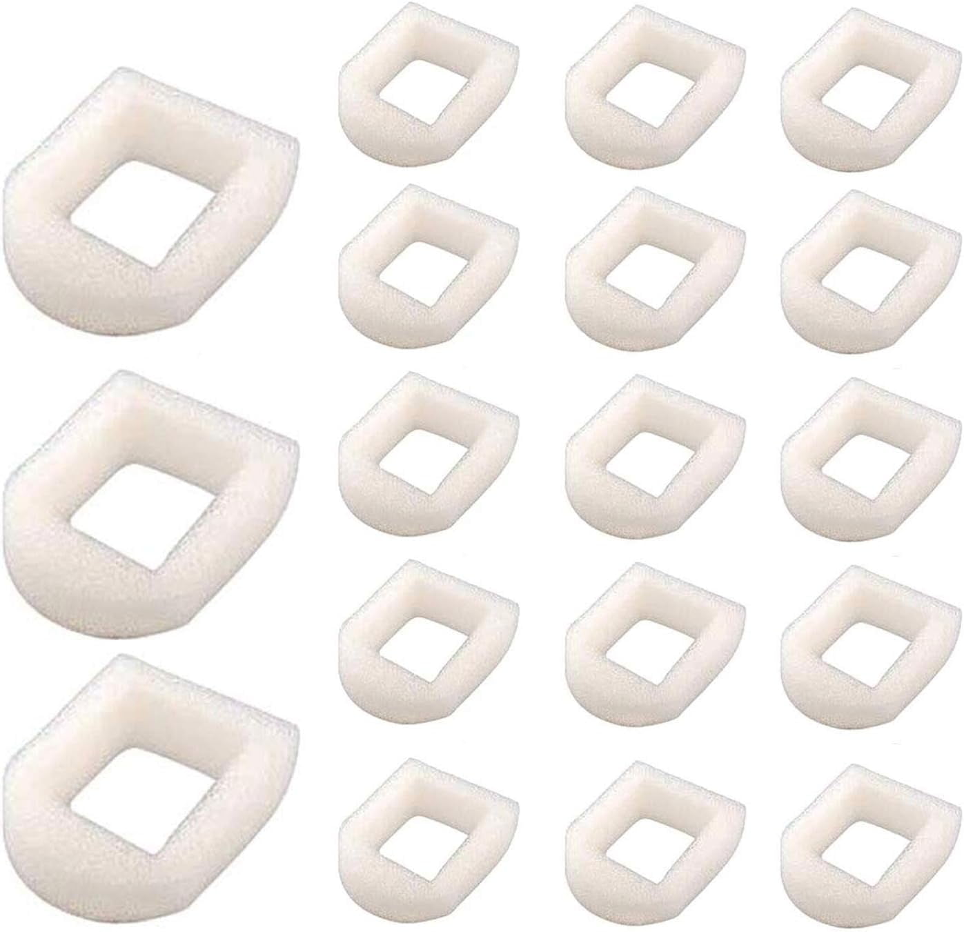 Pet Replacement Foam Filter for Dog and Cat Water Fountains Compatible with Drinkwell Stainless Steel 360, Lotus, Avalon, and Pagoda (Pack of 18)