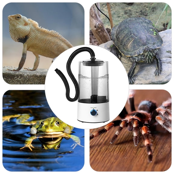 Pet & Reptile Humidifier  1.06Gallon Large Capacity Adjustable Mist (3 Levels) with AntiDry Burn Protection & Quiet 36dB Operation  Ideal for Lizards, Snakes, Turtles & Small Room Humidity