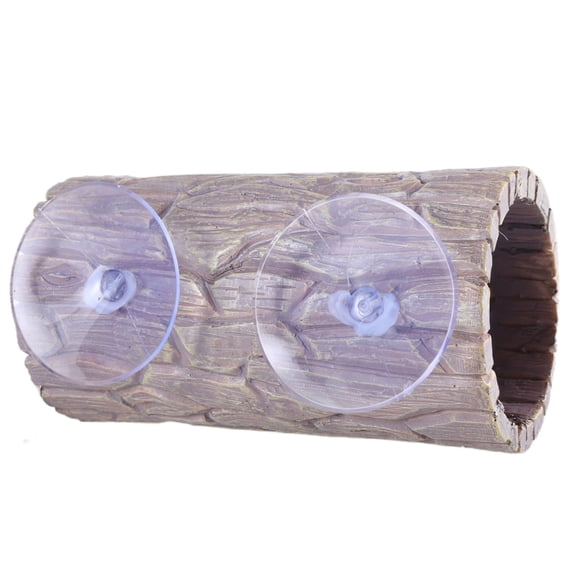 Pet Reptiles Hiding Cave Hideouts with Suction Cup for Lizards Realistic Log for Lizards Tree Roots Resin Decoration