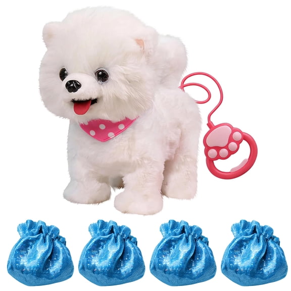 Pet Robot Plush Electric Toy Dog That Walks Barks and Talks for Children with Interactive Features for Education