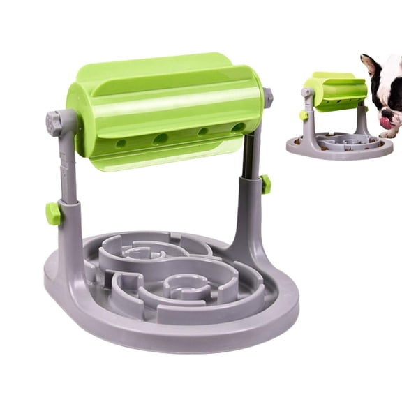 Pet Roller Slow Feeder Bowl Interactive Anti-Gulping Design Extends Meal Time Prevents Bloating and Choking Healthy Digestion Aid Fun Rolling Toy for Dogs and Cats Engagement