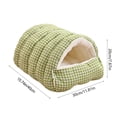 thumbnail image 1 of Pet Safe Cleaning Products Removable Washable Pet Villa Bed 48x30x20cm Winter Warm Pet Nest Bed Cat Dog, 1 of 5