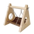 thumbnail image 1 of Pet Safe Hanging Wood Swing With Reinforced Iron Links For Parrot Stress Relief And Climbing Exercise, 1 of 10