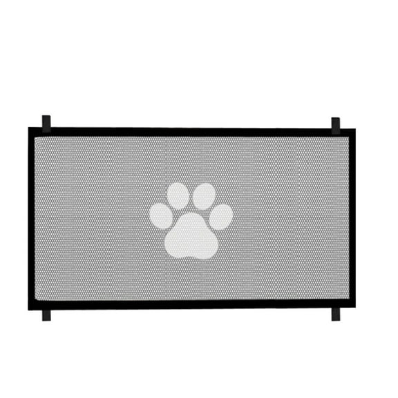 Pet Safe Home Space-Saving Dog Gate Set for Stairs Doors and Open Areas Telescopic Mesh Gate for and Babies Folding Fence Net for Stairways and Doorways