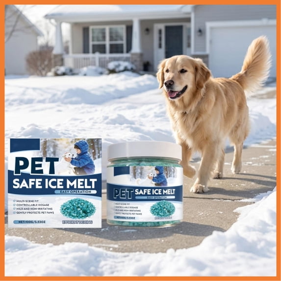 Pet Safe Ice Melt - Fast Acting, Biologically Friendly Ice Melting Salt for Driveways, Sidewalks, & Steps, Efficient Ice Remover for Home & Yard