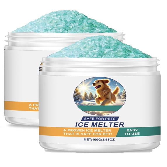 Pet Safe Ice Melt Safe For Concrete,Pet-Friendly Ice Melt,Snow Salt Ice Melt Pet Friendly, Green Salt For Snow And Ice Removal,Salt For Snow And Ice Removal Sidewalk Salt, Driveway Salt,Snow Melt,2Pcs