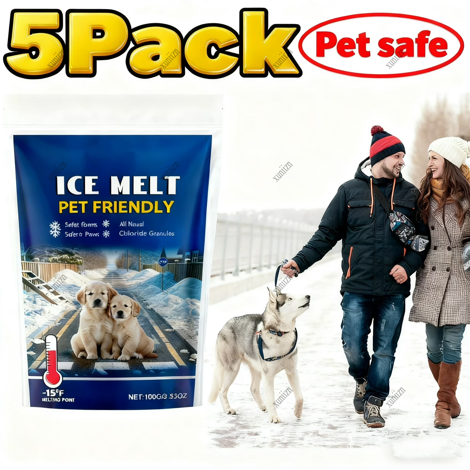 Pet Safe Ice Melt Safe for Concrete, Rock Salt for Snow Melt ...