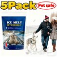 thumbnail image 1 of Pet Safe Ice Melt Safe for Concrete, Rock Salt for Snow Melt Alternative, Pet Friendly Ice Melt Pet Safe Formula with 50% Less Chloride, Driveways & Lawns(5Pcs) - Xuniizn, 1 of 9