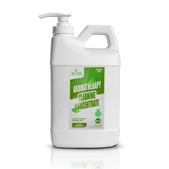 Pet Safe Naeterra Aromatherapy Lemongrass Cleaning Ultra Concentrate - 64 oz (Pack of 1) Natural Multi-Surface Cleaner and Deodorizer for Home, Pet Areas (Safe for Cats & Dogs) and Auto