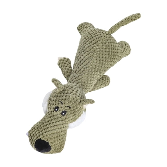 Pet Safe Plush Animal Toy with Crinkle Sound Effect Squeaky Toy For Dog Interaction Fetching Game Play And Teeth Cleaning