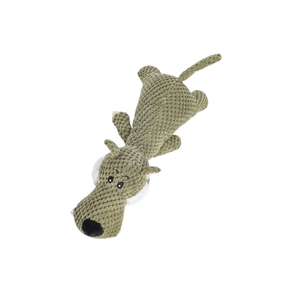 Pet Safe Plush Animal Toy with Crinkle Sound Effect Squeaky Toy For Dog Interaction Fetching Game Play And Teeth Cleaning