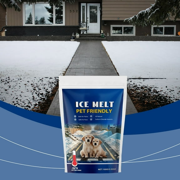Pet Safe Snow Melt Snow Removal, Deicing Agent Pet Safe Snow Melt, Pet and Paw Safe Snow and Ice Melter, Concrete Safe Ice Melt Deicer