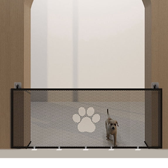 Pet Safety Fence, Mesh Barrier - Portable Separation Guard Enclosure Net Dog Gate, Durable, Breathable for Dog Cat (70.8x30.7in)