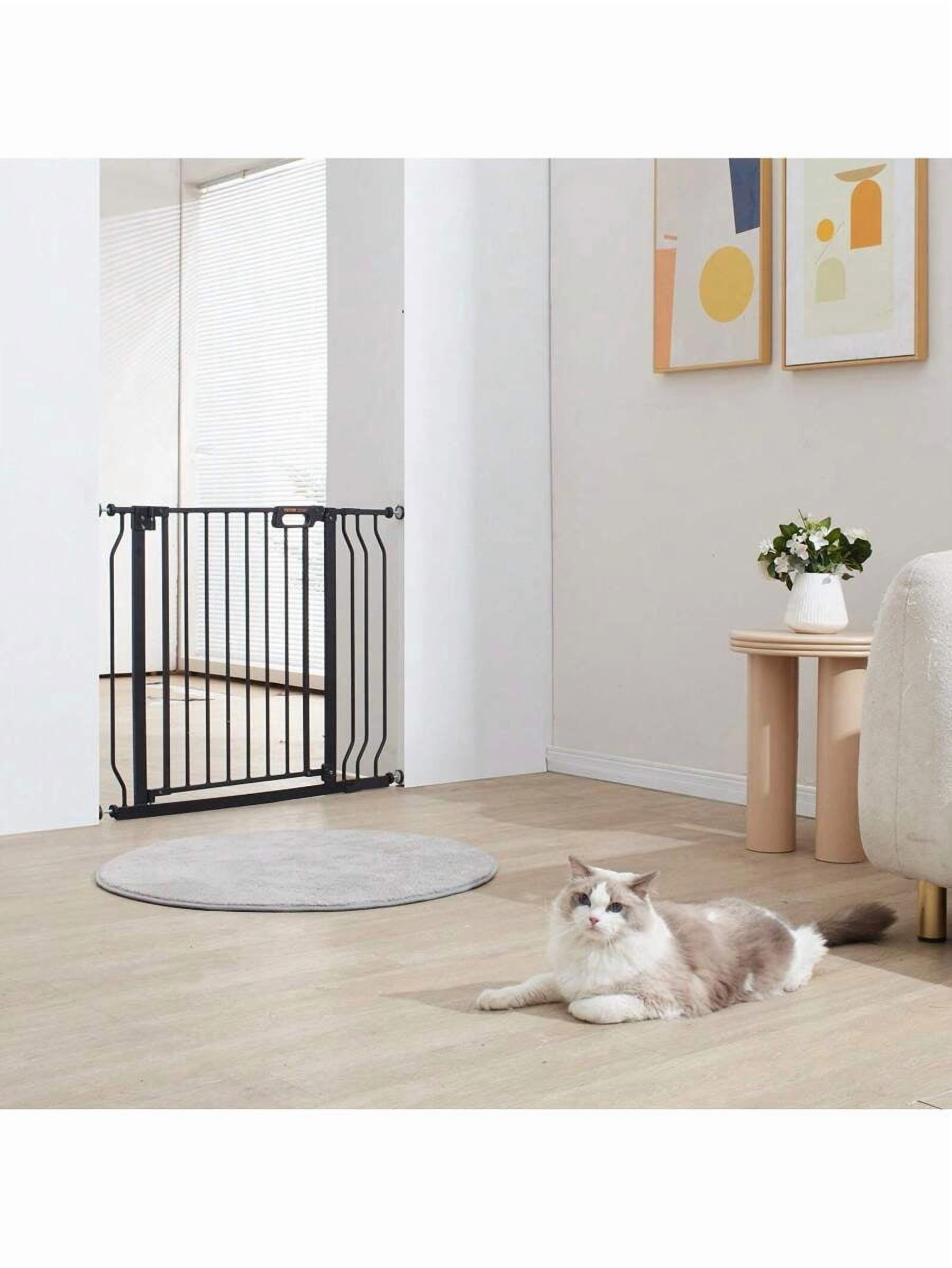 Pet Safety Gate, 29.5" - 51" Wide, 29.5" - 46.4" Wide, 29.5" - 37" Wide, 30" High, Dog Gate For Stairs And Houses, -In Automatic Closing Pet Safety Gate For Children With Pressure Mounting