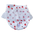 thumbnail image 1 of Pet Sanitary Pants - Lace Washable - Strawberry/Flower Pattern - Polyester Female Dogs Short Diapers - Physiological Pants - Pet Supplies, 1 of 8