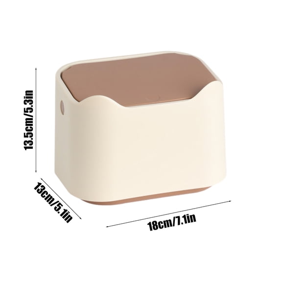 Pet Scooping Litter Bin with One-Click Opening, Detachable Design, Easy to Clean Litter Box, Durable Plastic with Alloy Spring, Versatile Litter Trash Can, Includes Rubbish Bags