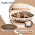 thumbnail image 1 of Pet Scratching Post,12*3.15in Round Scraper, Suitable For Cats To Sharpen Their Claws And Provides A Sturdy And Comfortable Resting Space., 1 of 5