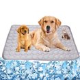 Pet SelfCooling Mat, Washable Ice Silk Summer Cooling Pad for Dogs and