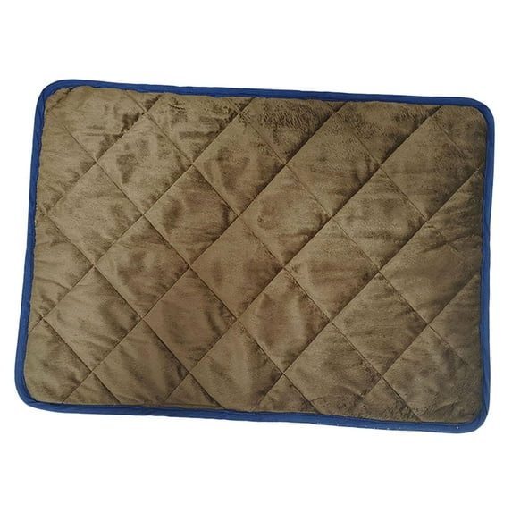 Pet Self-Heating Pad Dogs Cat Sleeping Mat Soft Washable Non-Slip Bottom Coffee 40x50cm