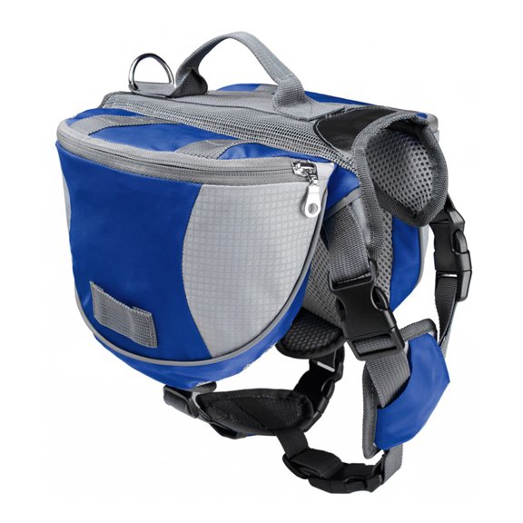 Pet Self-Wearing Bag for Medium Large Dogs Vest with Pocket Handle for Storage Poop Bags Treat Toy Phone