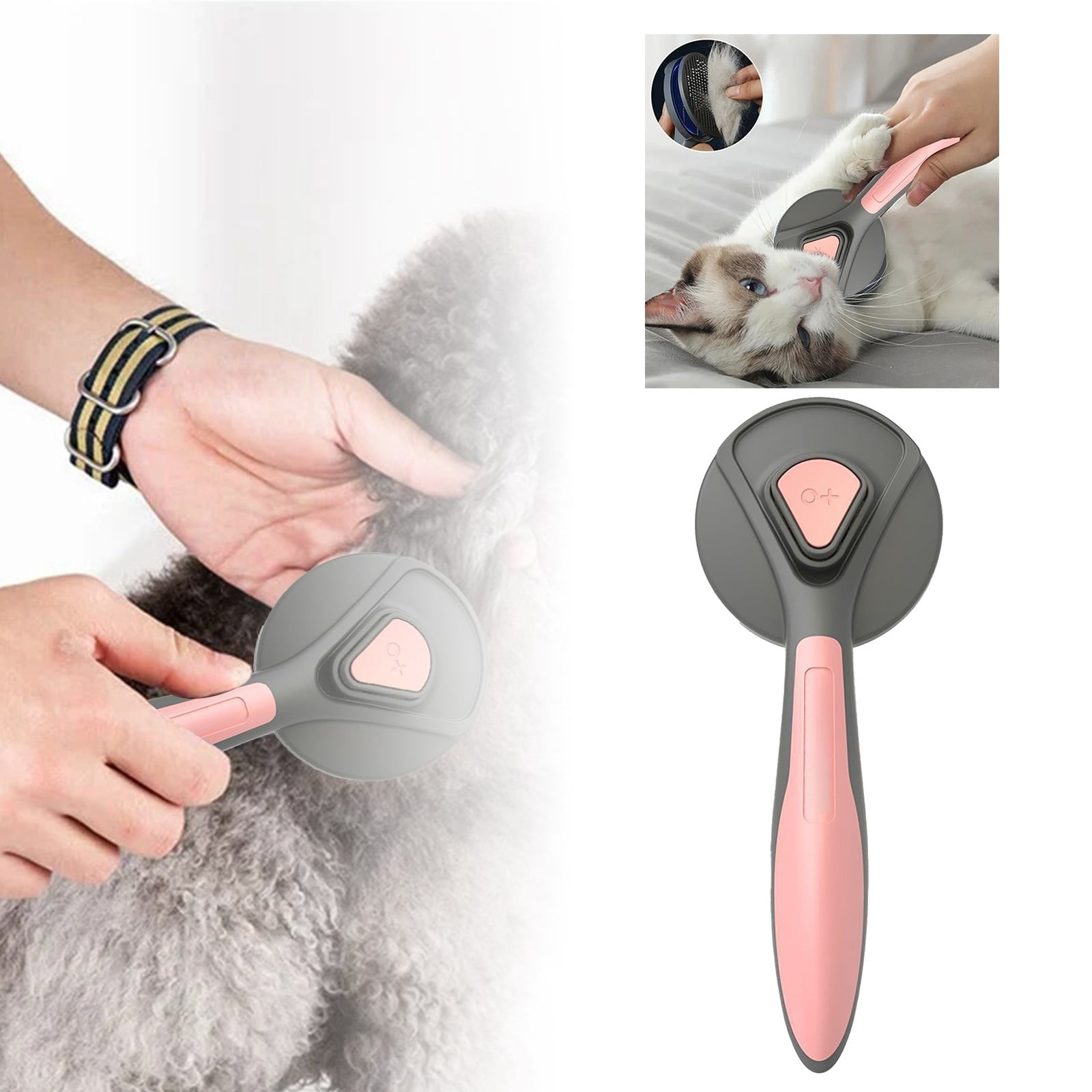 Gallery Detail: Pet Self Cleaning Pin Comb For Removing Mats And Loose