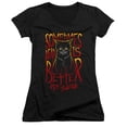 thumbnail image 1 of Pet Sematary Dead Is Better Junior Women's V-Neck T-Shirt Black, 1 of 1