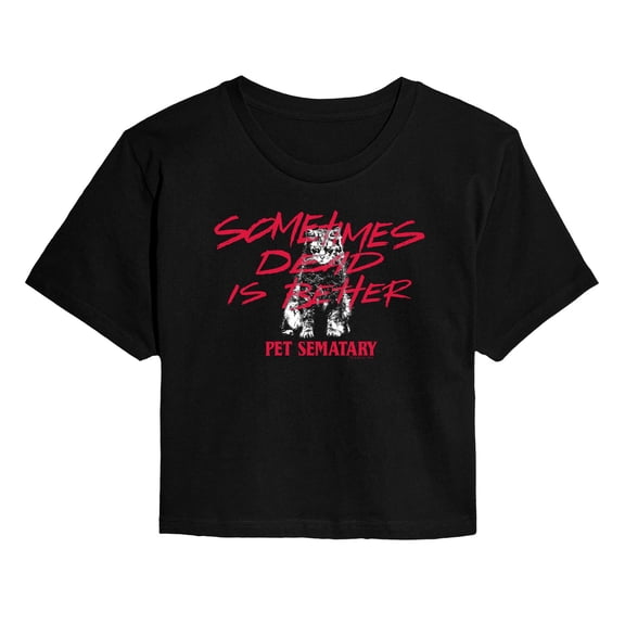 Pet Sematary - Dead Is Better - Juniors Cropped Graphic T-Shirt