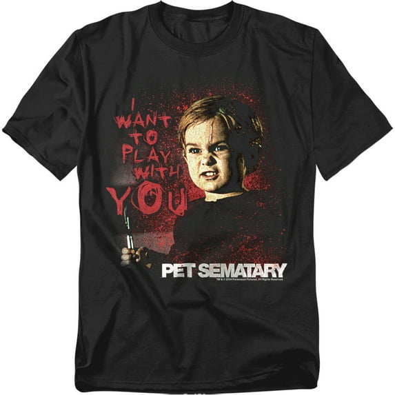 Pet Sematary T-Shirt I Want To Play Unisex Graphic Tee For Men & Women
