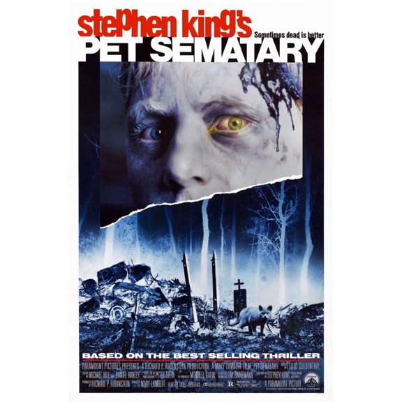 Pet Sematary Movie Poster Reprint 27inx40in for any room 27x40 Multi-Color Square Adults Poster Time