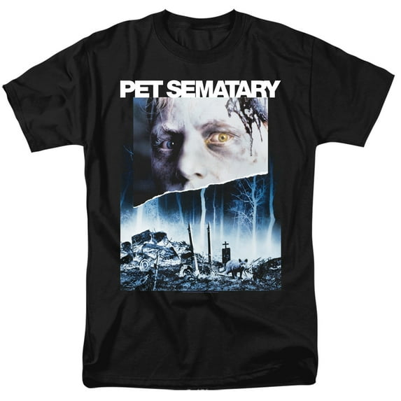 Pet Sematary Poster Art Adult 18/1 T-Shirt Black