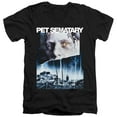 thumbnail image 1 of Pet Sematary Poster Art Adult V-Neck T-Shirt 30/1 T-Shirt Black, 1 of 1