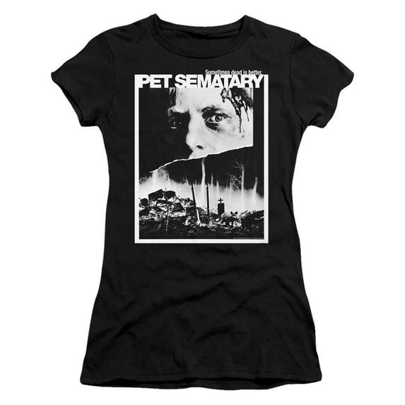 Pet Sematary Poster Art Junior Women's T-Shirt Sheer Black