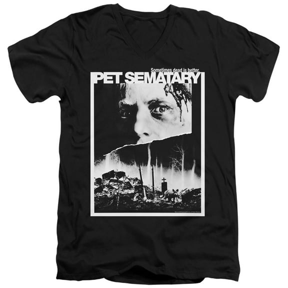 Pet Sematary - Poster Art - Slim Fit V Neck Shirt - Medium